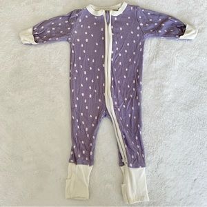 GrowGrows Purple Zipper Onesie. Size 0-3M